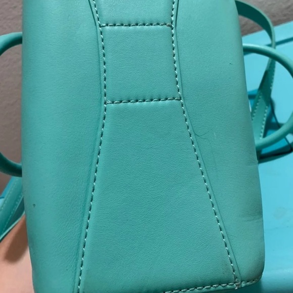 Kate spade turquoise blue satchel purse - Picture 4 of 10